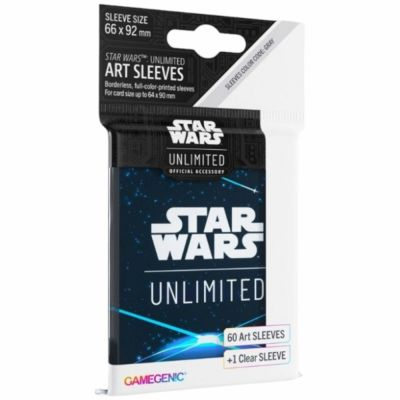  Star Wars Unlimited tincelle de Rbellion - Art Sleeves Card Black Blue par 60