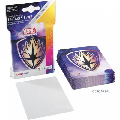 Protges cartes Spciaux  50 Prime Sleeves - 66x92mm Fien Art Sleeves - Marvel Champions Guardians of the Galaxy Logo