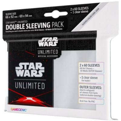 Protges Cartes Standard Star Wars Unlimited Space red Double Sleeving Pack (66x92 mm / 69x94 mm) par 60