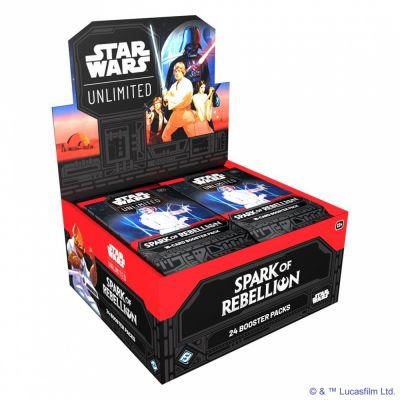 Boite de Boosters Anglais Star Wars Unlimited Spark of Rebellion - Display de 24 Boosters