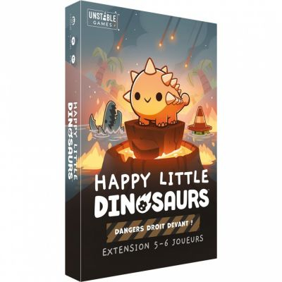 Jeu de Cartes Stratgie Happy Little Dinosaurs - Danger Droit Devant : Extension 5-6 joueurs