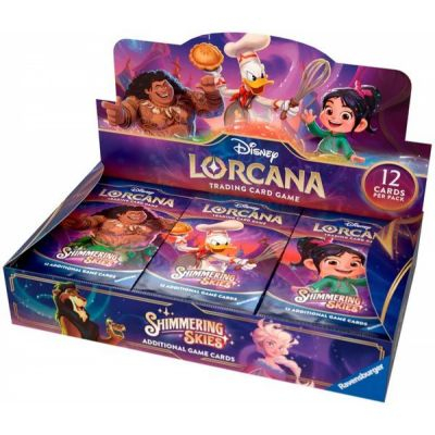 Boite de Boosters Anglais Lorcana Display de 24 boosters : Shimmering Skies