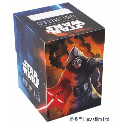 Deck Box et Rangement Star Wars Unlimited Ombres de la Galaxie - Soft Crate Rey/Kylo Ren