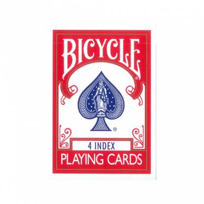 Jeu de Cartes Classique Jeu de 54 cartes - Bicycle - 4 Index - Rouge