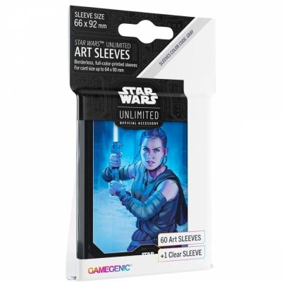 Protges Cartes Standard Star Wars Unlimited Ombres de la Galaxie - Art Sleeves Rey par 60