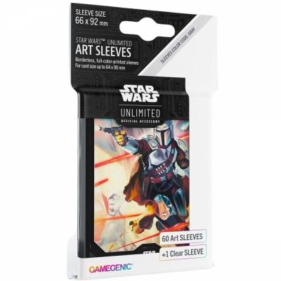 Protges Cartes Standard Star Wars Unlimited Ombres de la Galaxie - Art Sleeves Mandalorian par 60