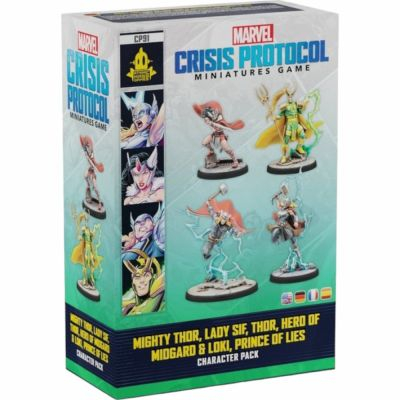 Figurine Stratgie Marvel Crisis Protocol : Miniatures Game - Mighty Thor, Lady Sif, Thor, Hero of Midgard & Loki, Prince of Lies