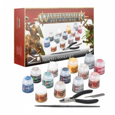 Figurine Best-Seller Warhammer Age of Sigmar - Paints + Tools Set (2024)