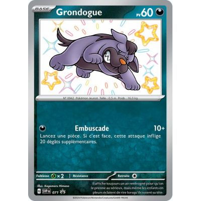 Cartes Spciales Pokmon Promo - Pokemon EV4.5 - Grondogue - 071 - FR