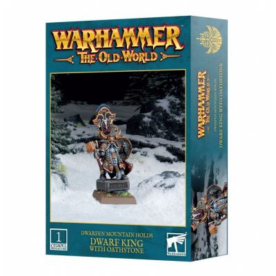 Figurine Warhammer 40.000 Warhammer The Old World - Dwarfen Mountain Holds : Dwarf King With Oathstone