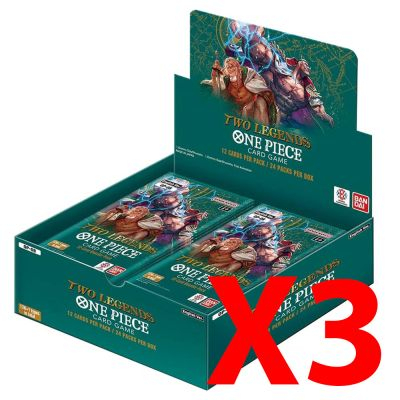 Boite de Boosters Anglais One Piece Card Game Display OP08 - Two Legends - Lot de 3