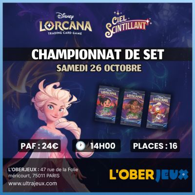 Evnements Lorcana Tournoi Lorcana - Championnat de Set :  Ciel Scintillant - Construit - 26 Octobre 2024   - Oberkampf