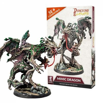 Figurine Jeu de Rle Dungeon & Lasers - Mimic Dragon : Watcher in the woods