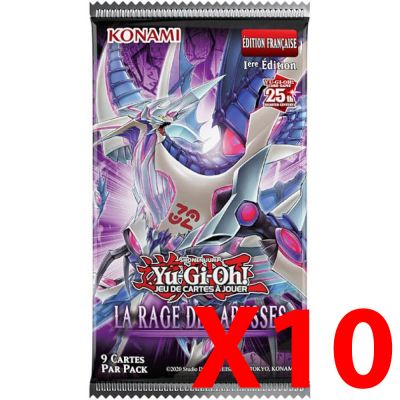 Booster Franais Yu-Gi-Oh! Rage des Abysses - Lot de 10