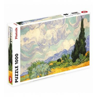  Rflexion Puzzle 1000 - Van Gogh - Champ de bl avec cyprs