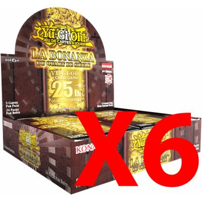 Boite de Boosters Franais Yu-Gi-Oh! La Bonanza du Quart de Sicle - Lot de 6