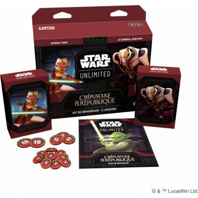 Decks Prconstruits Star Wars Unlimited Crpuscule de la Rpublique - Kit de Dmarrage