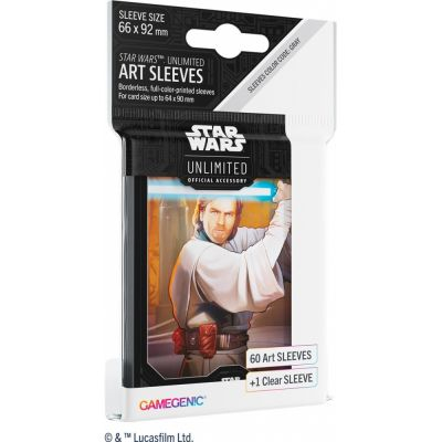 Protges Cartes Standard Star Wars Unlimited Art Sleeves - Obi-Wan Kenobi par 60