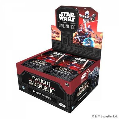 Boite de Boosters Anglais Star Wars Unlimited Twilight of the Republic - Display de 24 Boosters