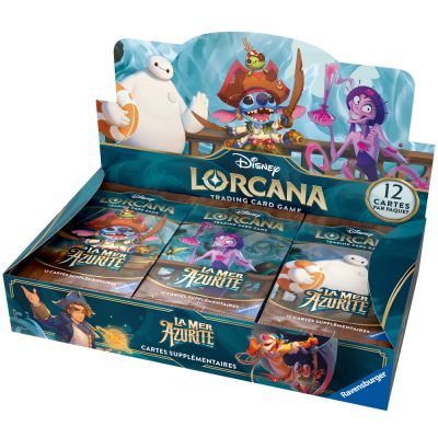 Boite de Boosters Franais Lorcana Display de 24 boosters : La Mer Azurite