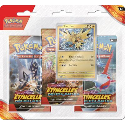 Coffret Pokmon Tripack 3 Boosters - EV08 Ecarlate et Violet - tincelles Dferlantes : lecthor