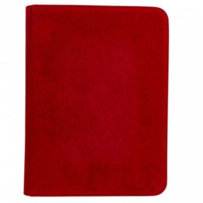 Portfolio A4 - 9 cases  Deluxe Binder - 9-Pocket Vivid Zipper - Rouge