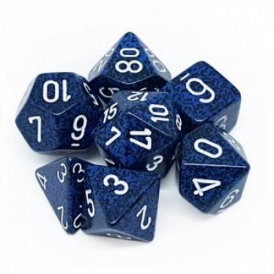 Ds et Gemmes Jeu de Rle Chessex - Set de 7 ds - Assortiments Jeux de Rles - Speckled - Stealth - CHX25346