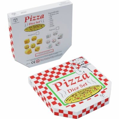 Ds et Gemmes Jeu de Rle Pizza Dice Set : Pepperoni