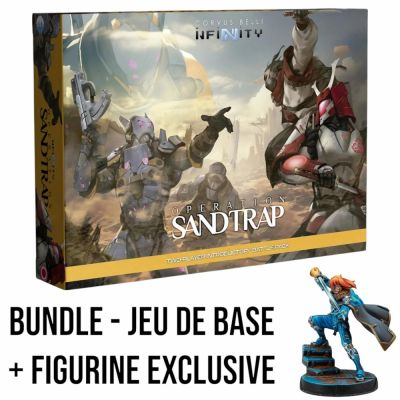 Figurine  Infinity - Battle Pack Operation Sandtrap (en franais) + Bote Figurine exclusive de Korsan, Corsairs of the Gate (BUNDLE)