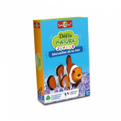 Jeu de Cartes Enfant Dfis Nature Junior : Merveilles de la mer