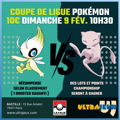 Evnements Pokmon Coupe de Ligue Pokmon - Dimanche 9 Fvrier 2024  10h30 - Bastille