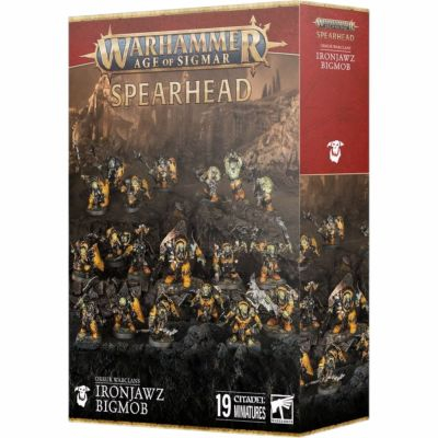 Figurine Warhammer Age of Sigmar Warhammer Age of Sigmar - Orruk Warclans : Spearhead Ironjawz Bogmob