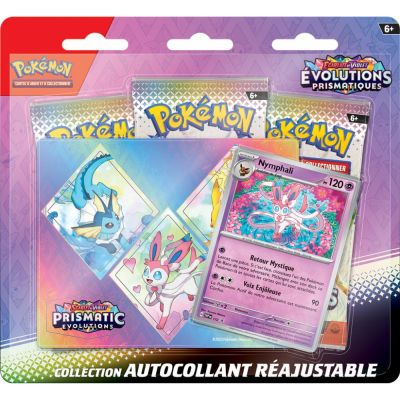 Tripack 3 Boosters Pokmon EV8.5 Ecarlate et Violet - Evolutions Prismatiques : Nymphali