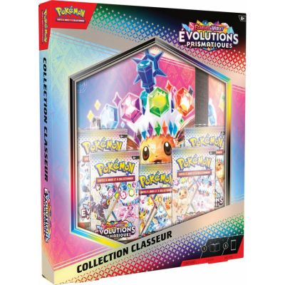 Coffret Pokmon EV8.5 Ecarlate et Violet - Evolutions Prismatiques - Collection Classeur + 5 Boosters