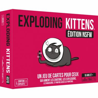 Jeu de Cartes Unstable Games Exploding Kittens : Edition NSFW - Rose