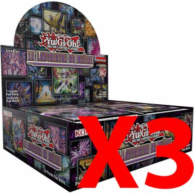 Boite de Boosters Franais Yu-Gi-Oh! Display de 24 boosters - Le Labyrinthe du Matre - Lot de 3