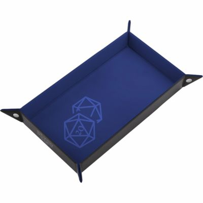 Ds et Gemmes Aventure Piste de Ds : Couloir de Ds - D20 - Cuir et Velours - Bleu (Dice Tray)