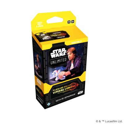 Deck de Demarrage Star Wars Unlimited Passage en Vitesse Lumire : Han Solo