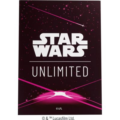 Protges Cartes Standard Star Wars Unlimited Art Sleeves - Card Back Magenta