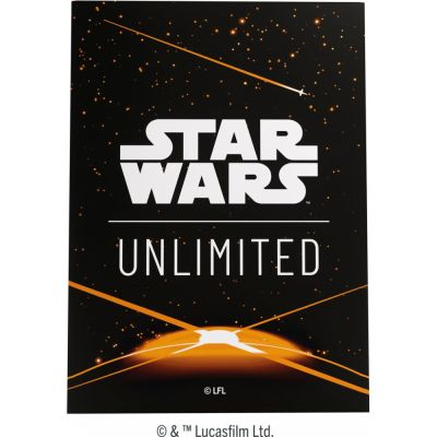 Protges Cartes Standard Star Wars Unlimited Art Sleeves - Card Back Orange