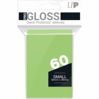 Protges Cartes Format JAP  Sleeves Ultra-pro Mini Par 60 Vert Citron (Lime Green) - GLOSS