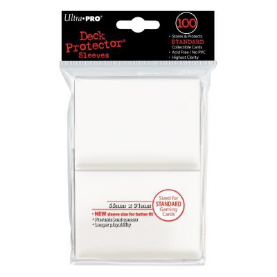 Protges Cartes Standard  Sleeves Ultra-pro Standard Par 100 Blanc