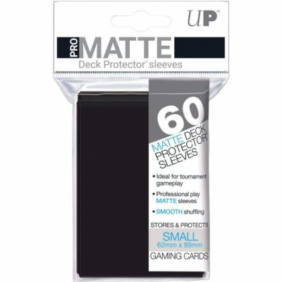 Protges Cartes Format JAP  Sleeves Ultra-pro Mini Par 60 Noir Matte