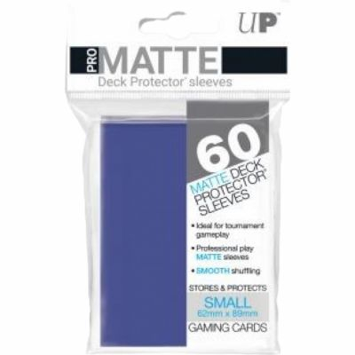 Protges Cartes Format JAP  Sleeves Ultra-pro Mini Par 60 Bleu Fonc (Blue) Matte
