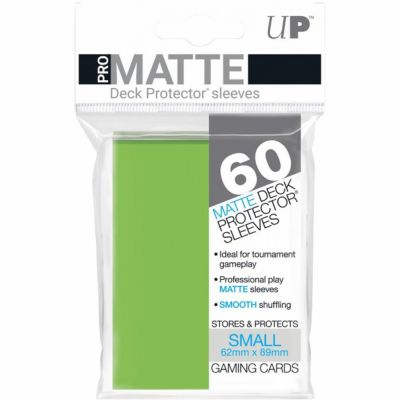 Protges Cartes Format JAP  Sleeves Ultra-pro Mini Par 60 Vert Citron (Lime Green) Matte