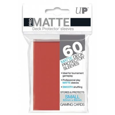 Protges Cartes Format JAP  Sleeves Ultra-pro Mini Par 60 Rouge (Red) Matte