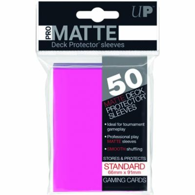 Protges Cartes Standard  Sleeves Ultra-pro Standard Par 50 Rose Ptant (Bright Pink) Matte