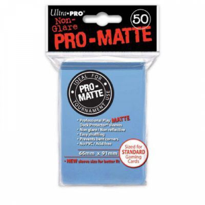 Protges Cartes Standard  Sleeves Ultra-pro Standard Par 50 Bleu Mc Matte