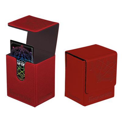 Deck Box et Rangement Force of Will Flip Box - Red Card Back